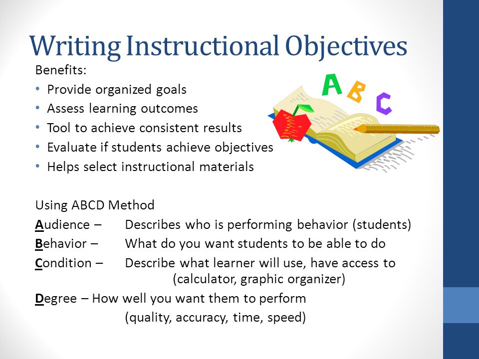 Great Essays: Educational goals and objectives essay large writing staff!